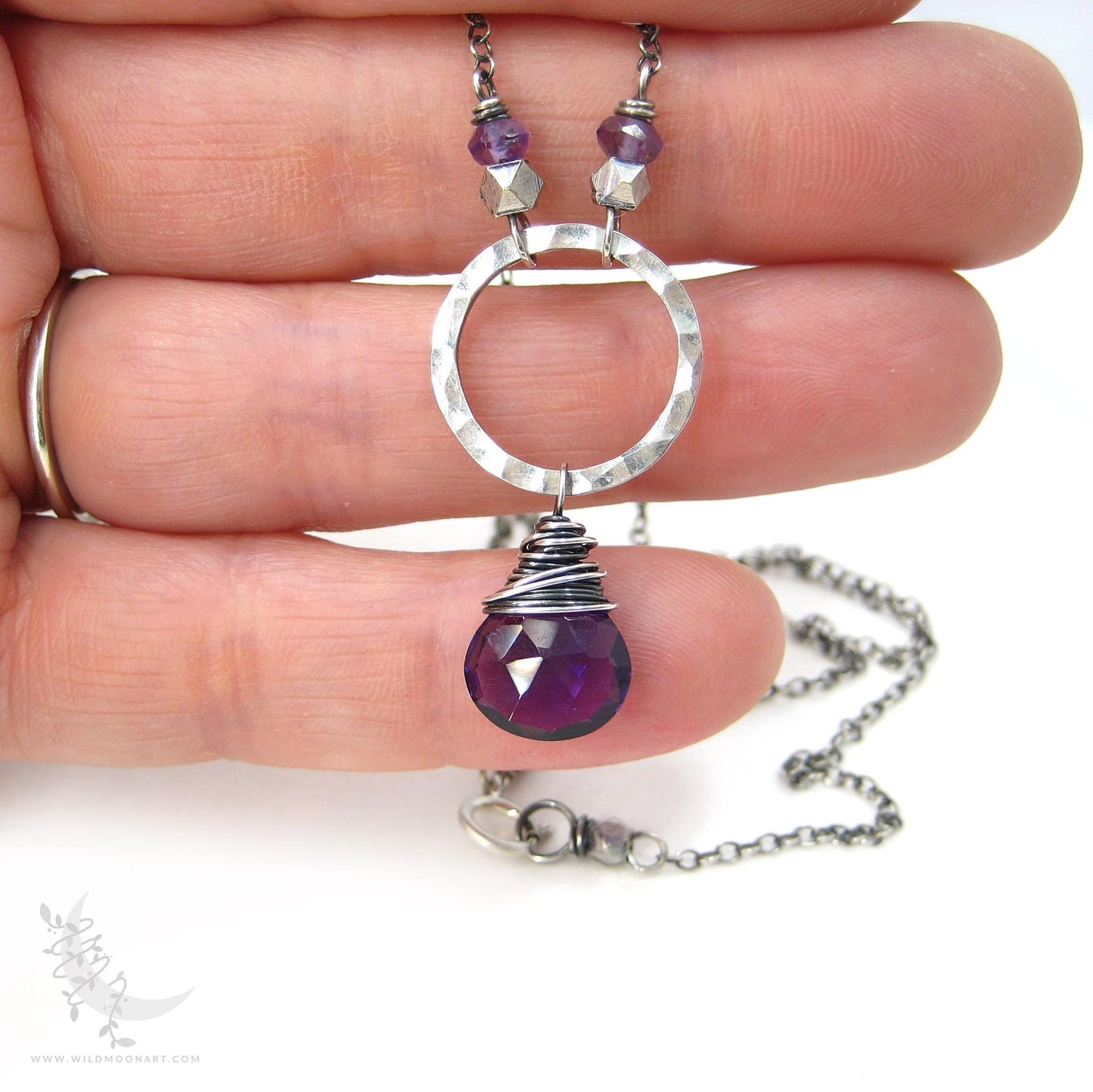 Amethyst Necklace · Sterling Silver Amethyst Pendant
