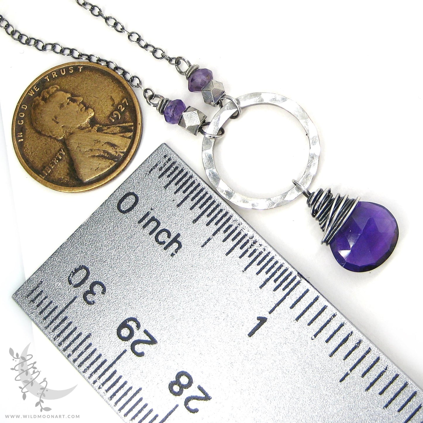 Amethyst Necklace · Sterling Silver Amethyst Pendant