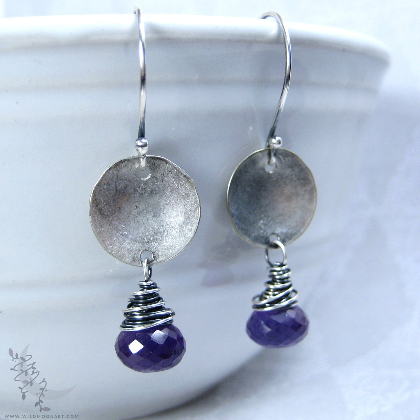 Amethyst Dangle Earrings · Sterling Silver