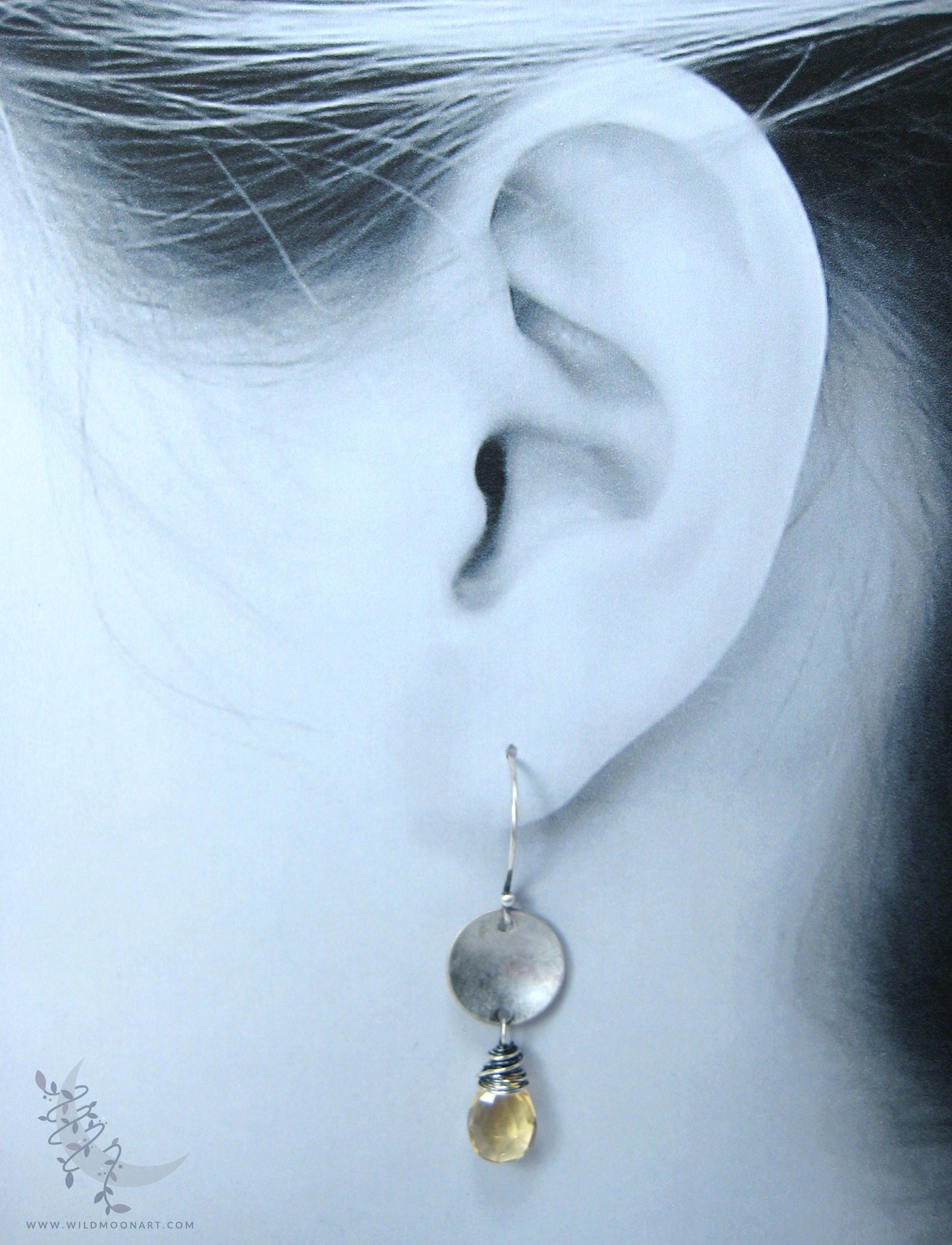 Golden Citrine Earrings · Sterling Silver Dangle Earrings