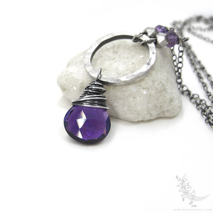 Amethyst Necklace · Sterling Silver Amethyst Pendant
