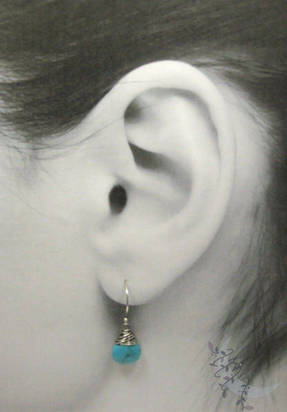 Turquoise Earrings · Sterling Silver Dangle Earrings