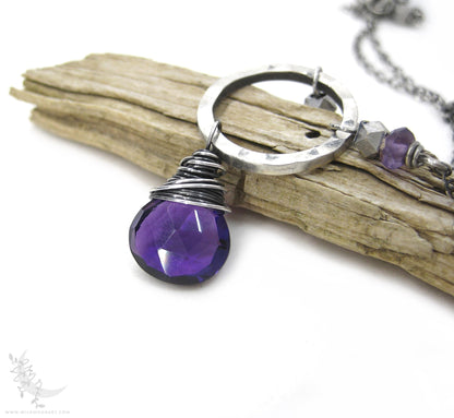 Amethyst Necklace · Sterling Silver Amethyst Pendant