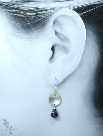 Amethyst Dangle Earrings · Sterling Silver