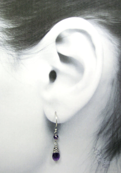 Amethyst Earrings · Sterling Silver Amethyst Dangle Earrings
