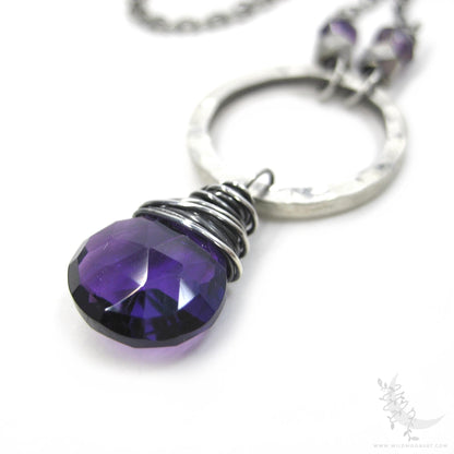 Amethyst Necklace · Sterling Silver Amethyst Pendant