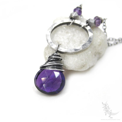 Amethyst Necklace · Sterling Silver Amethyst Pendant