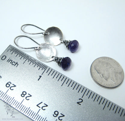 Amethyst Dangle Earrings · Sterling Silver